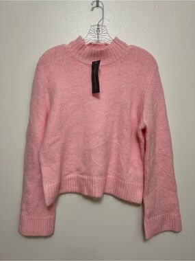 French Connection Pink Suzie High NK  Sweater Size-M